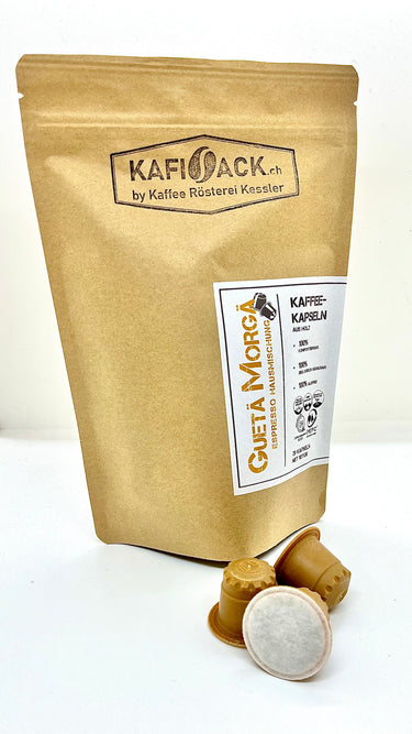 Kafisack - Kaffeerösterei Kessler - Guetä Morgä - Holzkapseln